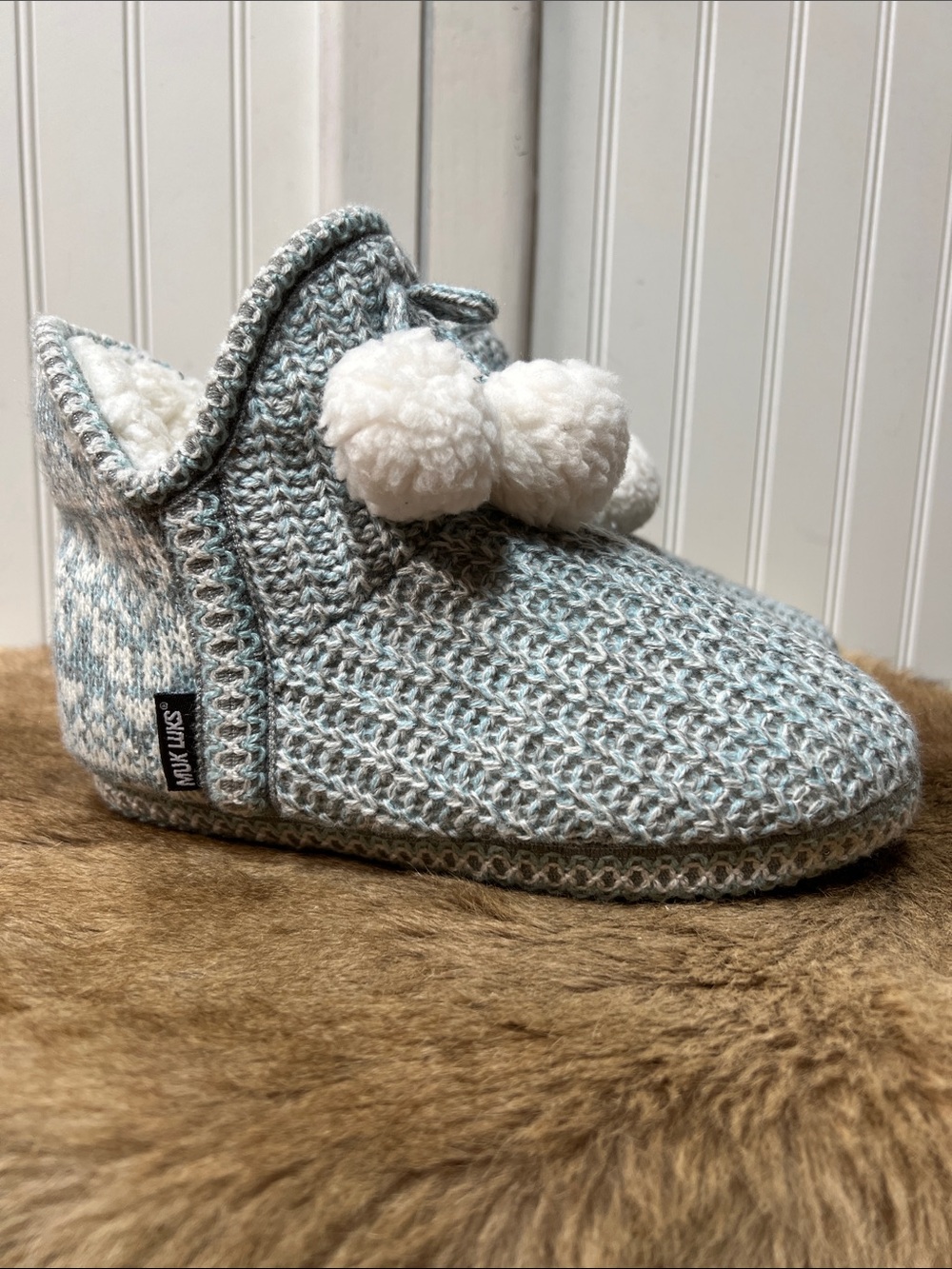 Muk Luks Amira Bootie Slippers S 5-6